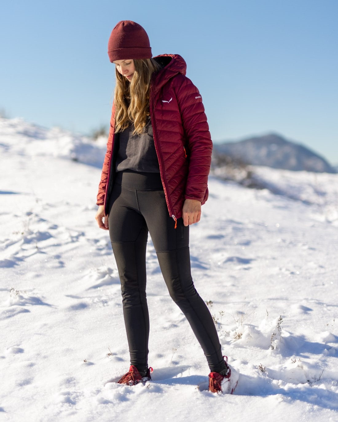 Women Hiking Tights Pro Black