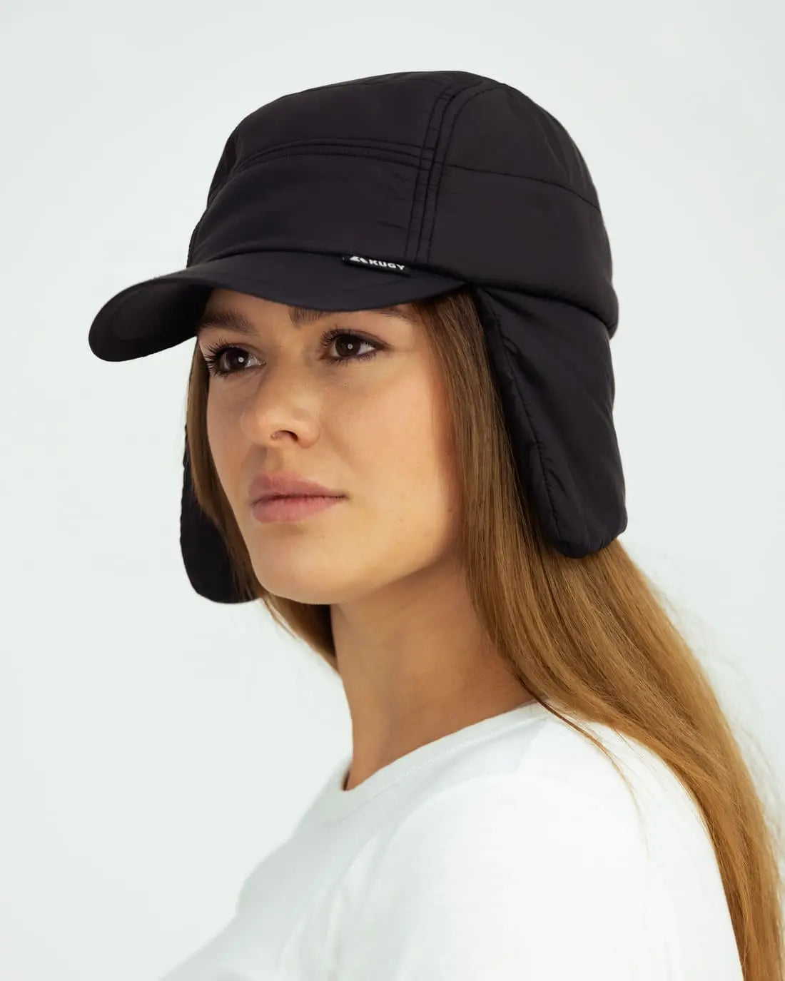 Studio image of the KUGY Insulated Mountain Cap showcasing front view